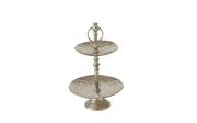 Etagere Saviour, Aluminium, silber, 35 cm