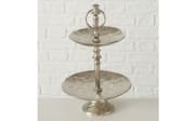 Etagere Saviour, Aluminium, silber, 35 cm