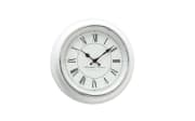Wanduhr Yella aus Kunststoff in weiß