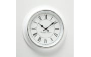Wanduhr Yella aus Kunststoff in weiß