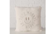 Kissen Smile, weiß, 45 x 45 cm