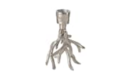 Kerzenleuchter Geri Geweih, Aluminium vernickelt, silber, 12,2 cm