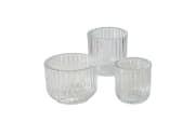 Windlichtset Sikel, Glas, 3-teilig
