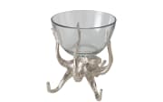Schale Octo, Glas/Metall, 15 cm