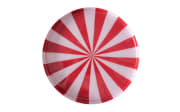 Kerzenteller Claire, rot/weiß, 20,5 cm