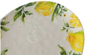 Servierplatte Lemony, gelb/weiß/grün, 31 cm