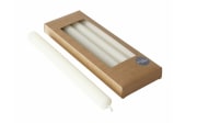 4 Starbkerzen Classic, weiß, H 26 cm