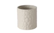 Übertopf Steingut, braun, 13,5 cm