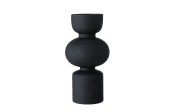 Vase Nelika, glas schwarz, 29 cm