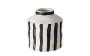Vase Prymus, schwarz/weiß, 14 cm