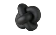 Skulptur Knotty, schwarz, 14 cm