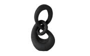 Skulptur Chainy, schwarz, 32,5 cm
