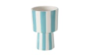 Vase Diam, weiß/blau, 15,2 cm