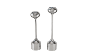 Kerzenleuchterset Donus, silber, 2-teilig