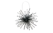Weihnachtsanhänger Sprinkle, silber, 8 cm, 6-teilig