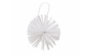 Weihnachtsanhänger Sprinkle, weiß, 8 cm, 6-teilig