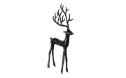 Figur Hirsch, schwarz, 38 cm