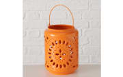 Windlicht Festival, orange, 20 cm