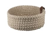 Häkelkorb L, Baumwolle, ecru, 26 cm