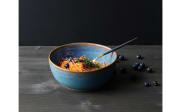 Poke Bowl curacao, Steinzeug, blau, 18 cm