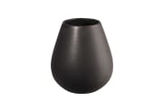 Vase ease, Steingut, black iron, 18 cm