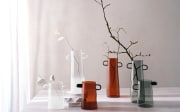 Vase rayu glass, braun, 17 cm