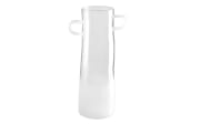 Vase rayu glass, weiß, 28 cm