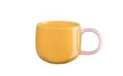 Espressotasse Joy, gelb/rosa