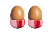 Eierbecher Joy, rot/rosa, 2-teilig