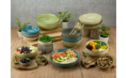 Buddha Bowl Nature Collection, steingrau, 17,5 cm