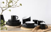 Kombiservice Nordic cool black, schwarz/weiß, 16-teilig