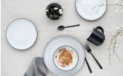 Kombiservice Nordic cool black, schwarz/weiß, 16-teilig