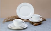 Kaffeeservice Fleur Royal, cremeweiß, 18-teilig