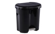 Abfalleimer in schwarz, 2 x 10 l Duo