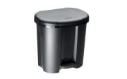Abfalleimer in schwarz, 2 x 10 l PILA