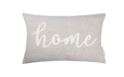 Zierkissenhülle Home, beige, 30 x 50 cm