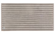 Handtuch Needlestripe, grau, 50 x 100 cm