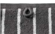 Handtuch Needlestripe, anthrazit, 50 x 100 cm