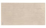 Duschtuch mit Needlestripe, beige, 70 x 140 cm