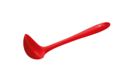 Schöpflöffel in rot, 28 cm