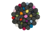 Glasuntersetzer in Nero, 10 cm 