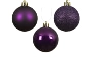 Set Weihnachtskugeln, feige, 6 cm