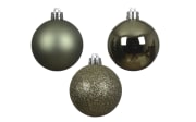 Set Weihnachtskugeln, rosmarin, 6 cm
