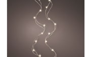 LED Micro Silberdraht, silber/warmes weiss, 295 cm