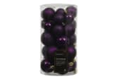 Weihnachtskugel-Set, violet, 6 cm