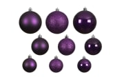 Weihnachtskugel-Set, violet, 6 cm