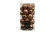 Weihnachtskugel-Set, brandy, 6 cm