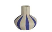 Vase, blau/warm weiß, 15 cm