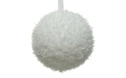 Weihnachtskugel Eis, weiß, 10 cm