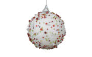 Weihnachtskugel, weiß, 10 cm